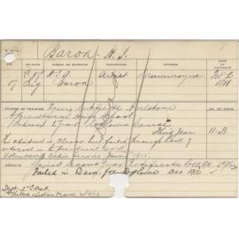 BARON, Harley J (Hawkesbury Diploma of Agriculture (HDA) (Gained Second Year Certificate))