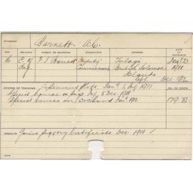 BARNETT, A C (Certificate - Piggery, Special Course - Orchard & Experimental Plots)