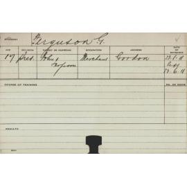 FERGUSON, G (Course Not Identified)