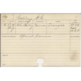 BAILEY, A G (Special Courses)