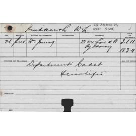 HINDMARSH, WL (Department Cadet (Scientific))