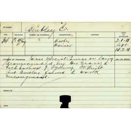 BENTLEY, E (Special Course - Dairy)