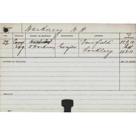 HACKNEY, Horace H (Course Not Identified)