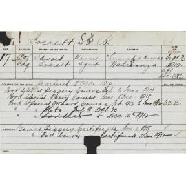 EVERETT, Syd B (Special Course - Piggery, Dairy, Orchard, Plots, Saddler)