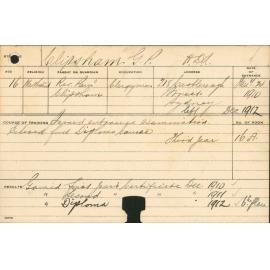 CLIPSHAM, GP (Hawkesbury Diploma of Agriculture (HDA))