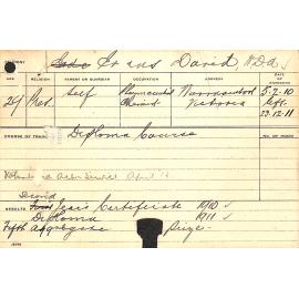 EVANS, David (Hawkesbury Diploma of Agriculture (HDA))