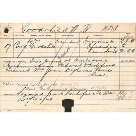 GOODCHILD, WB (Hawkesbury Diploma of Agriculture (HDA))