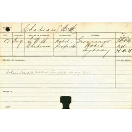 CHATEAU, Clive M (Hawkesbury Diploma of Agriculture (HDA))