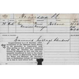 HARRISON, JN (Training college student)