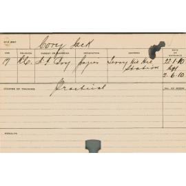 CORY, Jack (Practical Course)