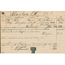 CLAYTON, LM (Hawkesbury Diploma of Agriculture (HDA))