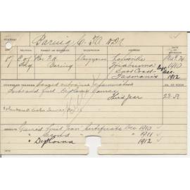 BARING, Charles A (Hawkesbury Diploma of Agriculture (HDA))