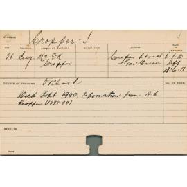 CROPPER, J (Orchard)