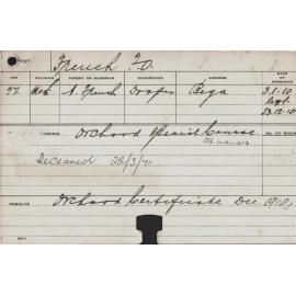 FRENCH, F Owen (Special Course - Orchard)