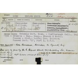 LUSH, Edward Cecil (Hawkesbury Diploma of Agriculture (HDA))