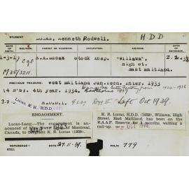 LUCAS, Kenneth Rodwell (Hawkesbury Diploma in Dairy (HDD))
