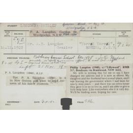LANGDON, Phillip (Hawkesbury Diploma of Agriculture (HDA))