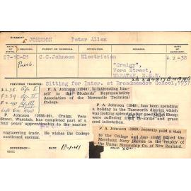 JOHNSON, Peter Allen (Hawkesbury Diploma of Agriculture (HDA))