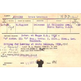 HIGGINS, Bruce Lawrence (Hawkesbury Diploma in Dairy (HDD))