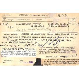 HEADLEY, Erasmus Henry (Hawkesbury Diploma in Dairy (HDD))