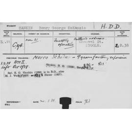 HANKIN, Henry George McKenzie (Hawkesbury Diploma in Dairy (HDD))