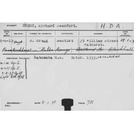 GREGG, Richard Beaufort (Hawkesbury Diploma of Agriculture (HDA))