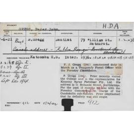 GREGG, Peter John (Hawkesbury Diploma of Agriculture (HDA))