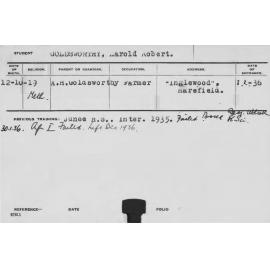 GOLDSWORTHY, Harold Robert (Hawkesbury Diploma of Agriculture (HDA))