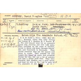 GODFREY, David Douglas Hill (Hawkesbury Diploma of Agriculture (HDA))
