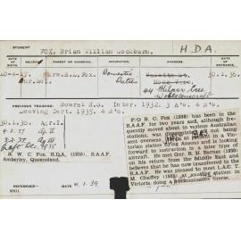 FOX, Brian William Cockburn (Hawkesbury Diploma of Agriculture (HDA))