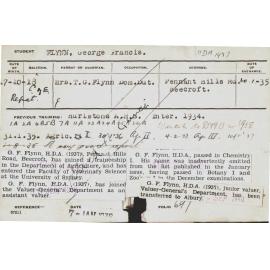 FLYNN, George Francis (Hawkesbury Diploma of Agriculture (HDA) (Honours Class II))