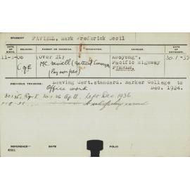 FAVIELL, Mark Frederick Cecil (Hawkesbury Diploma of Agriculture (HDA))