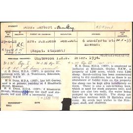 DONE, Herbert Stanley (Hawkesbury Diploma of Agriculture (HDA))