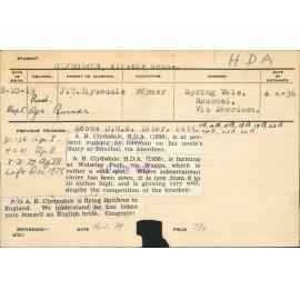 CLYDESDALE, Alister Bruce (Hawkesbury Diploma of Agriculture (HDA))