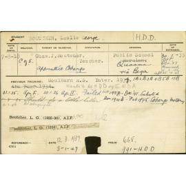 BOUTCHER, Leslie George (Hawkesbury Diploma in Dairy Technology (HDDT))