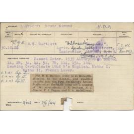 BARTLETT, Bruce Edmund (Hawkesbury Diploma in Agriculture (HDA))