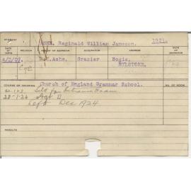 ASHE, Reginald William Jameson (Hawkesbury Diploma of Agriculture (HDA))