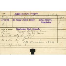 BURNS, William Douglas (Hawkesbury Diploma of Agriculture (HDA))