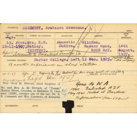 CASEMENT, Brabazon Newcoman (Hawkesbury Diploma of Agriculture (HDA))