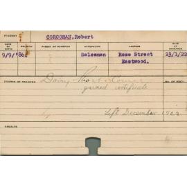 CORCORAN, Robert (Dairy Short Course)