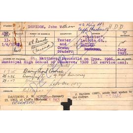 DAVISON, John William (Hawkesbury Diploma in Dairy (HDD))