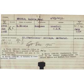 ERCOLE, Quinto Noel (Hawkesbury Diploma of Agriculture (HDA) - Second Year Certificate)