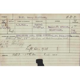 FAHL, Henry Clifford (Hawkesbury Diploma in Dairy (HDD) (Honours Class II))