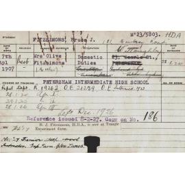 FITZSIMONS, Bruce J (Hawkesbury Diploma of Agriculture (HDA))