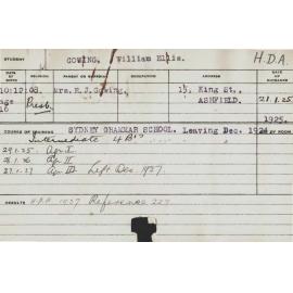 GOWING, William Ellis (Hawkesbury Diploma of Agriculture (HDA))