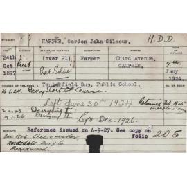 HARPER, Gordon John Gilmour (Hawkesbury Diploma in Dairy (HDD))