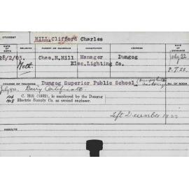 HILL, Clifford Charles (Certificate - Dairy)