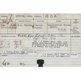 HUSTON, John James (Hawkesbury Diploma of Agriculture (HDA))