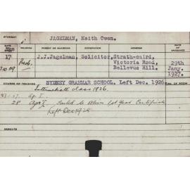 JAGELMAN, Keith Owen (Hawkesbury Diploma of Agriculture (HDA))