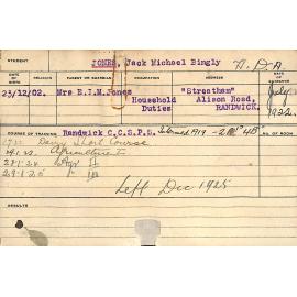 JONES, Jack Michael Bingly (Hawkesbury Diploma of Agriculture (HDA))